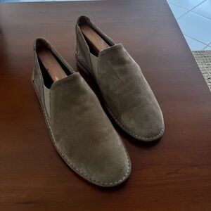 Vince Tan Suede Loafers